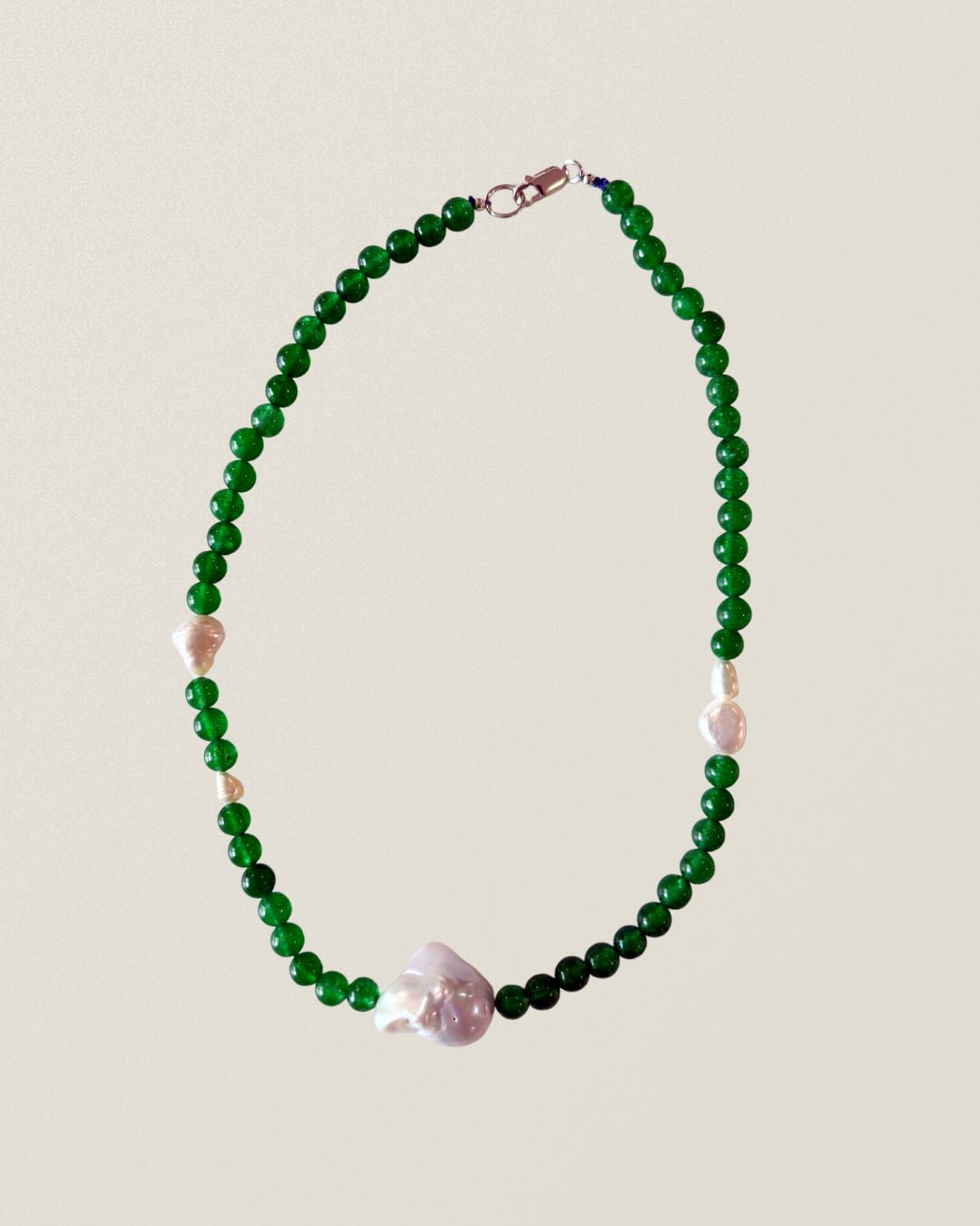 NO2. NECKLACE - GREEN JADE