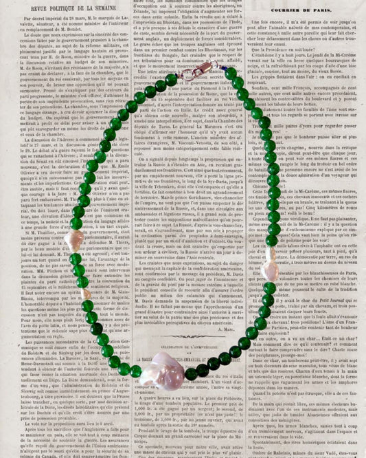 NO2. NECKLACE - GREEN JADE