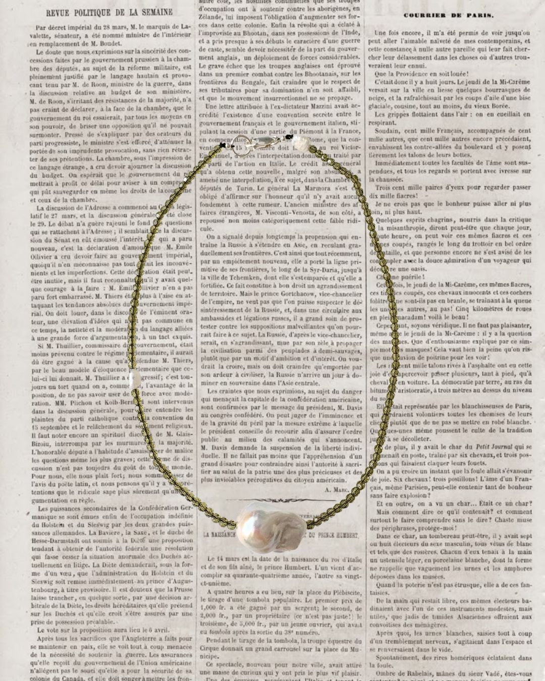 NO2. NECKLACE - OLIVE