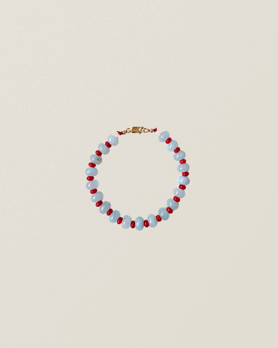 NO2. BRACELET - JADE + CORAL
