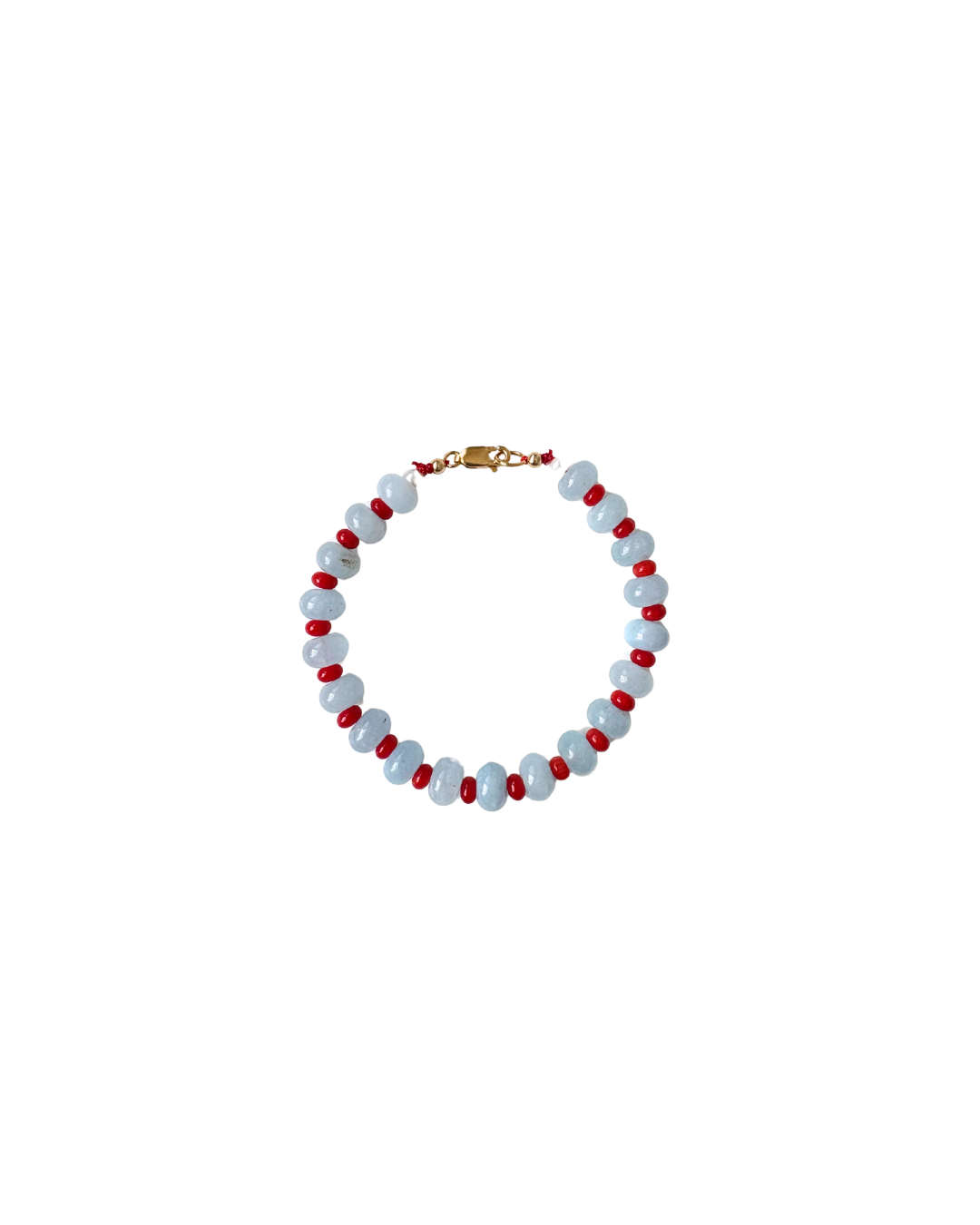 NO2. BRACELET - JADE + CORAL